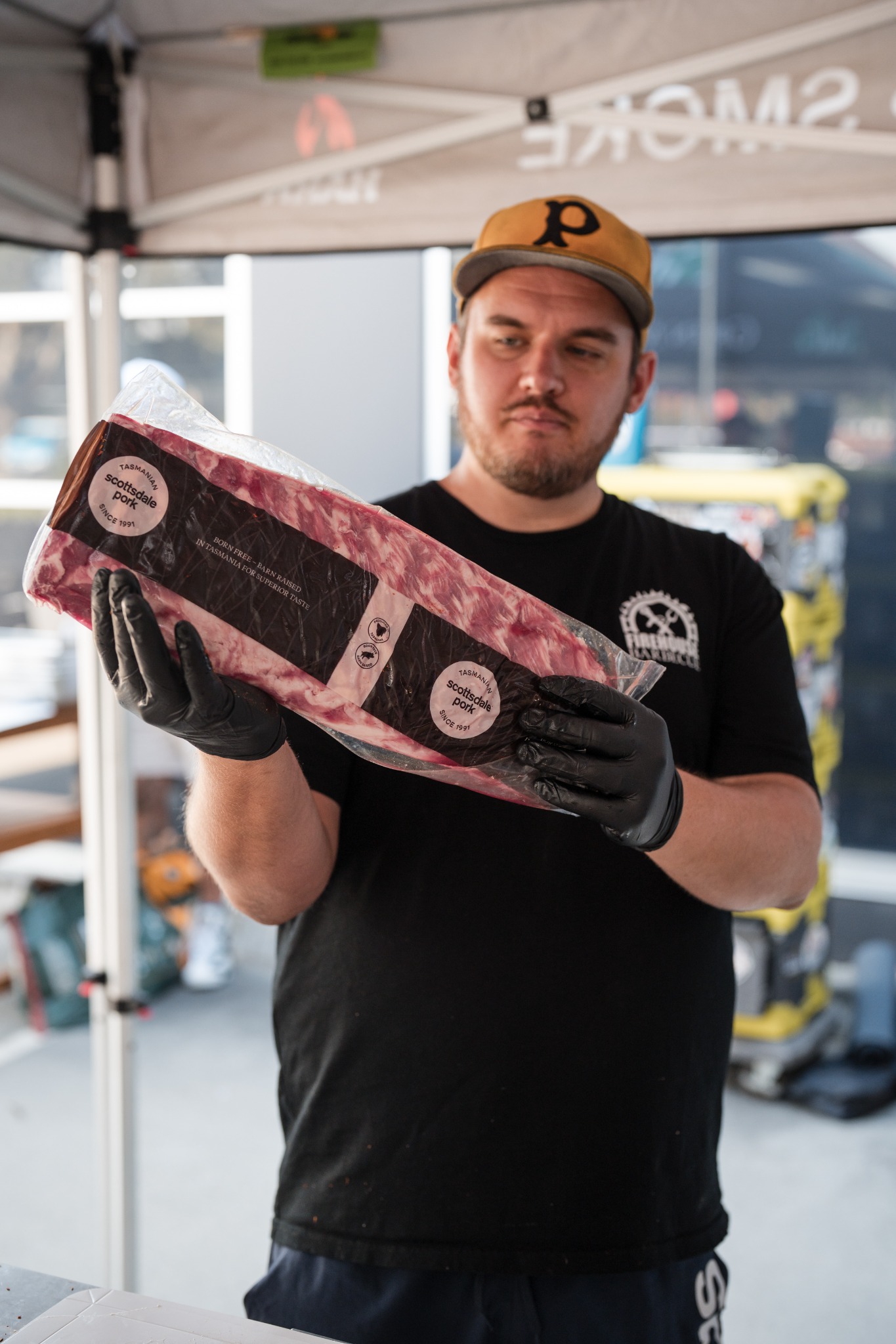 Premium meat prepared for a Smoke School demonstration